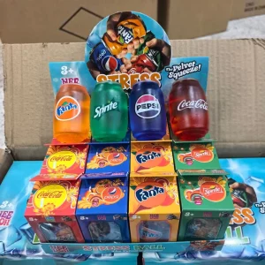 Cross-border Needoh Coke Sprite Fanta & Pepsi Slow Rebound Squishy Stress Relief Toys