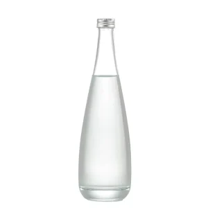 Crystal Glass Bottle Mineral Water Bottle Beverage Juice Bottle 330ml 500ml with Screw Top