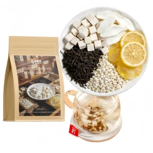 Custom 100% Health Chinese Herbal Organic Drink Remover Dampness Eliminating Bad Breath Poria Yam Tea