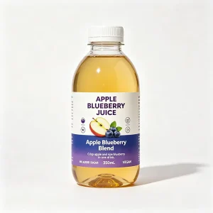 Custom Apple Blueberry Juice Bottle Labels Waterproof Printed Self Adhesive Beverage Stickers High Quality Finish