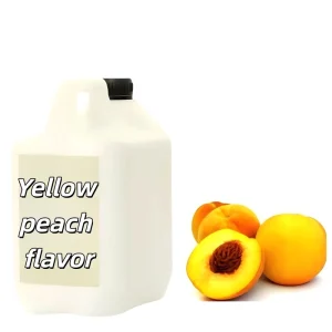 Custom Blended Yellow Peach Fruit Flavor Base Raw Material for Dairy and Solid Drink Industry