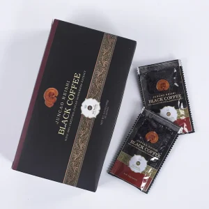 Custom Branding OEM Private Label Reishi Black Coffee Instant Ganoderma Mushroom Coffee Powder Mix