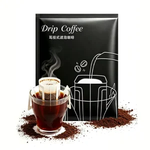 Custom Commercial Drip Coffee Pure Black Coffee Powder Italian Strong Flavor Drip Coffee 10g