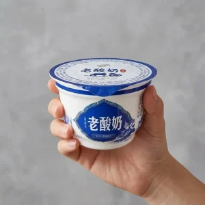 Custom Logo Diameter White PP Disposable Juice Yogurt Dessert Cup with Optional Lid