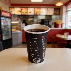 Custom Logo Printed Eco friendly Disposable Single Wall Drink Paper Cup for Cola Coffee