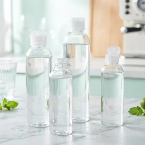 Custom Logo Printed Plastic Beverage Bottles PET for Drink Brand Private Label OEM