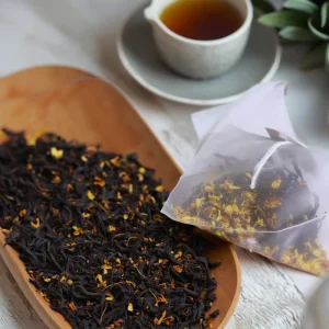 Custom OEM Osmanthus Herbal Slimming Tea 2g Biodegradable PLA Pyramid Teabags High Quality Private Label
