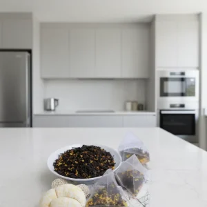 Custom Organic Osmanthus Herbal Slimming Tea 2g Biodegradable PLA Pyramid Teabags High Quality Private Label Tea Bags