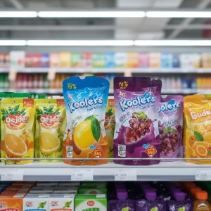 Custom Packaging Liquid Drink Plastic Bags with Straw for Aluminum Juice Filling Machine Spouted Standing up Pouches Materials
