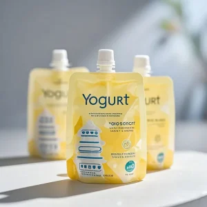 Custom Printing Eco Friendly Liquid Juice Yogurt Packaging Sachet Aluminium Mylar Bag Recyclable Stand up Pouch with Spout