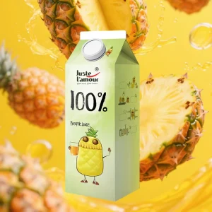 Custom Private Label 1L Long Shelf Life Pure Pineapple Juice ODM OEM Fruit Drink For Grocery Shops