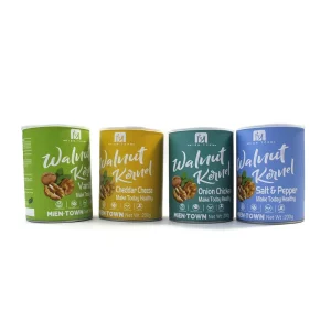 Custom Seasoning Container Food Grade Paper Packaging Food Paper Jar for Salt Onion Chicken Cheddar Cheese Walnut