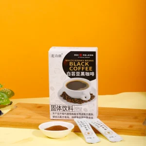 Custom logo Slimming Loss Weight Coffee for Fat Burn Healthy Instant White Kidney Bean Black Coffee