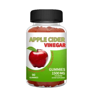 Customizable Apple Cider Vinegar Gummies 1500mg Vitamins B6 B12 for Adults Foreign Trade