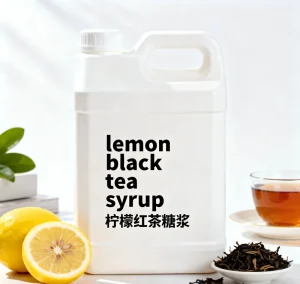 Customizable Sweetness Lemon Black Tea Syrup with Real Tea Extract for Bubble Tea Shop and Beverage Manufacturer