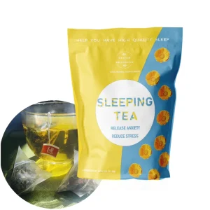 Customized Chamomile & Rose Green Tea with Jasmine Dried Flavor Private Label Herbal Sleep Aid Tea Sleep Tea