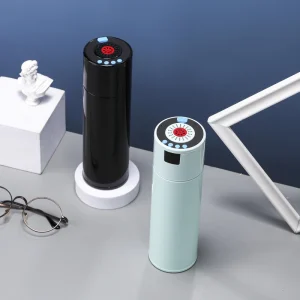 Customized Electronic Stainless Steel Rechargeable FM Radio Bluetooth Speaker Tumbler Water Bottle 12-24 Hours Thermal
