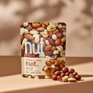 Customized Factory Doypack Pouch Peanut Walnut Bag Pine Peanuts Mixed Cashew Nuts Dried Food Package Standing Mylar Packaging