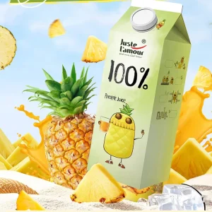 Customized Flavors No Additives 1L 100% Pineapple Juice Drink For Supermarkets And Convenience Stores