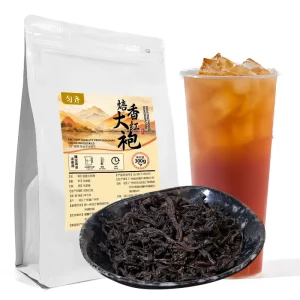 Customized Fruit Tea Leavesmilk Bubble Tea Ingredients Dahongpao Oolong Tea YUN QI Brand Level One Quality 300g bag