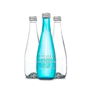 Customized Mineral Water Bottles 330ml 500ml High Quality Screwed Glass Soda Water Bottle