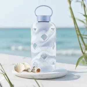 Customized Silicone Cover Handle Durable Anti-leak Home Insulation Fashionable Glass Water Bottle