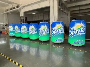 Customized Size Can LED Display Screen Indoor P1.86 P2 Soft GOB Module for Quick Maintenance Irregularly Shaped Beverage Can