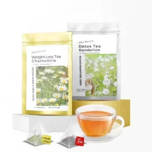 Customized Slimming Detox Herbal Tea with Green Tea & Dandelion Vitamins Sugar Free & Low Carb for Adults