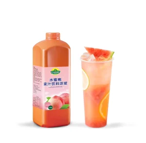 Czseattle Honey Peach Fruit Juice Syrup Concentrated Fruit Juice Flavored Drink & Beverage for Milk Tea Bubble Tea Shop
