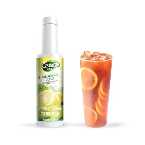 Czseattle Lemon Black Tea Juice Flavored Drink Beverage Fruit Juice Syrup Concentrate for Bubble Tea Beverages
