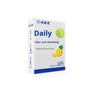 Daily Refreshing Blended Pineapple Flavor Light Fruit Vegetable Mixed Juice Refrigerated Beverage 150ml Individually Box