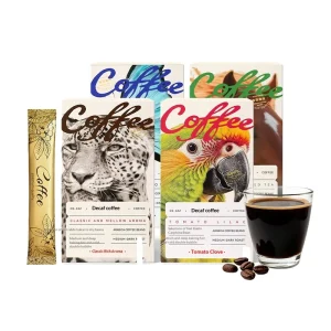 Decaffeinated Coffee Safe for Pregnant Breastfeeding Women 0-Fat Low-Caffeine Arabica Instant Black Coffee Powder