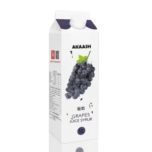 Dechuang AKAASH 1L Liquid Grape Fruit Juice Syrup for Milk Tea Shop Special
