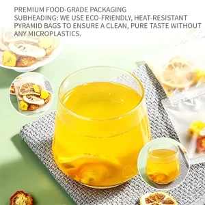 Detox Weight Loss Passion Fruit Kumquat Lemon Herbal Tea Slimming Healthy Sugar Free Caffeine Free Premium Fruit Tea Bags OEM