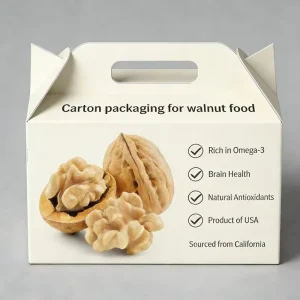 Digital Printing Food Grade Nuts Gift Box for Almond Walnut Nuts Dry Food Gift Box with Handle Luxury Magnetic Closure Food Box