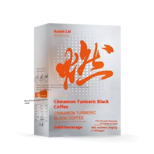 Direct Manufacturer’s Slimming Sweet Latte Coffee Zero Fat Sugar Wholesome Instant Powder Drink Ceylon Turmeric Cinnamon Bag
