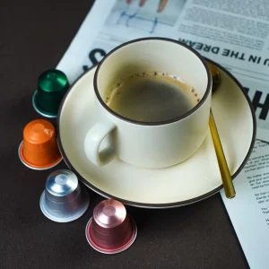 Disposable Aluminum Foil Coffee Capsules 15ml Capacity Compatible with Lids for Coffee Makers Customizable