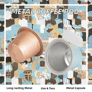 Disposable Espresso Coffee Personalized Aluminum Foil Capsules Tea Packaging Empty Coffee Capsule