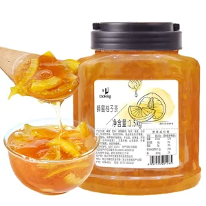 Doking 1.5kg Plastic Bottle of Flower Tea Sauce for Milk Tea and Soft Drinks Honey Grapefruit