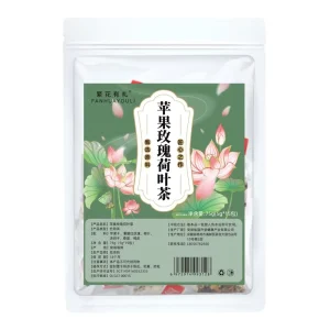 Double Petaled Red Rose Lotus Leaf Cold Brew Herbal Tea 5g X15 Packets