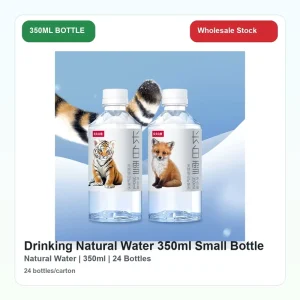 Drinking Natural Water 350ml Small Bottled Water 24 Bottles China Beverage