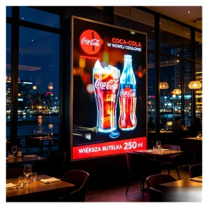 EL Advertising Poster for Beverage Brand High Brightness Custom Design & Size for Cola Energy Juice Tea & Coffee Promotions