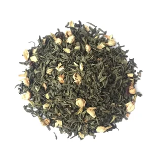 EU Standard Jasmine Green Tea Factory Price Health Tea Loose Tea Blended in Bottle Box