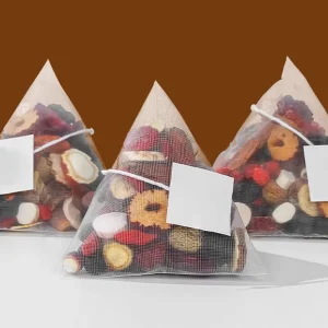 Easy Brew 15 Pack Ginseng Five Treasures Herbal Pyramid Tea Bags Gift Choice