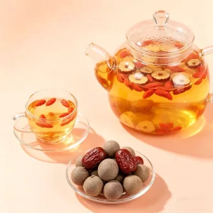 Eco-Friendly Pyramid Tea Bags Longan Red Date Goji Berry Sugar Free Caffeine Free Premium Healthy Tea for Daily Vitality