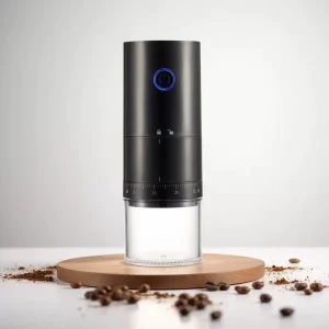 Electric Coffee Bean Grinder 1500mAh Rechargeable Burr Coffee Grinder Portable 13W Coffee Grinder with Auto Stop