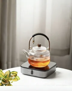 Electric Hot Plate Kitchen Cooktop Electric Heater Touch Control 1000W Electric Ceramic Stove Coffee Heating Stove With 8 Gear