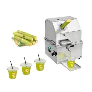 Engine Powered Sugar Cane & Fruit Juice Extractor Commercial Grade High Capacity 3 Roller Press 220V