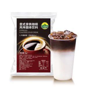 Espresso Latte Coffee Powder Coffee Flavor Drink Beverage Instant Coffee Powder for Bubble Tea Ingredients