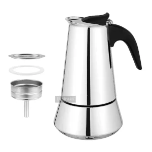 Espresso Stainless Steel Stovetop Moka Pot Mocha Pot Coffee Maker for Leisure Time